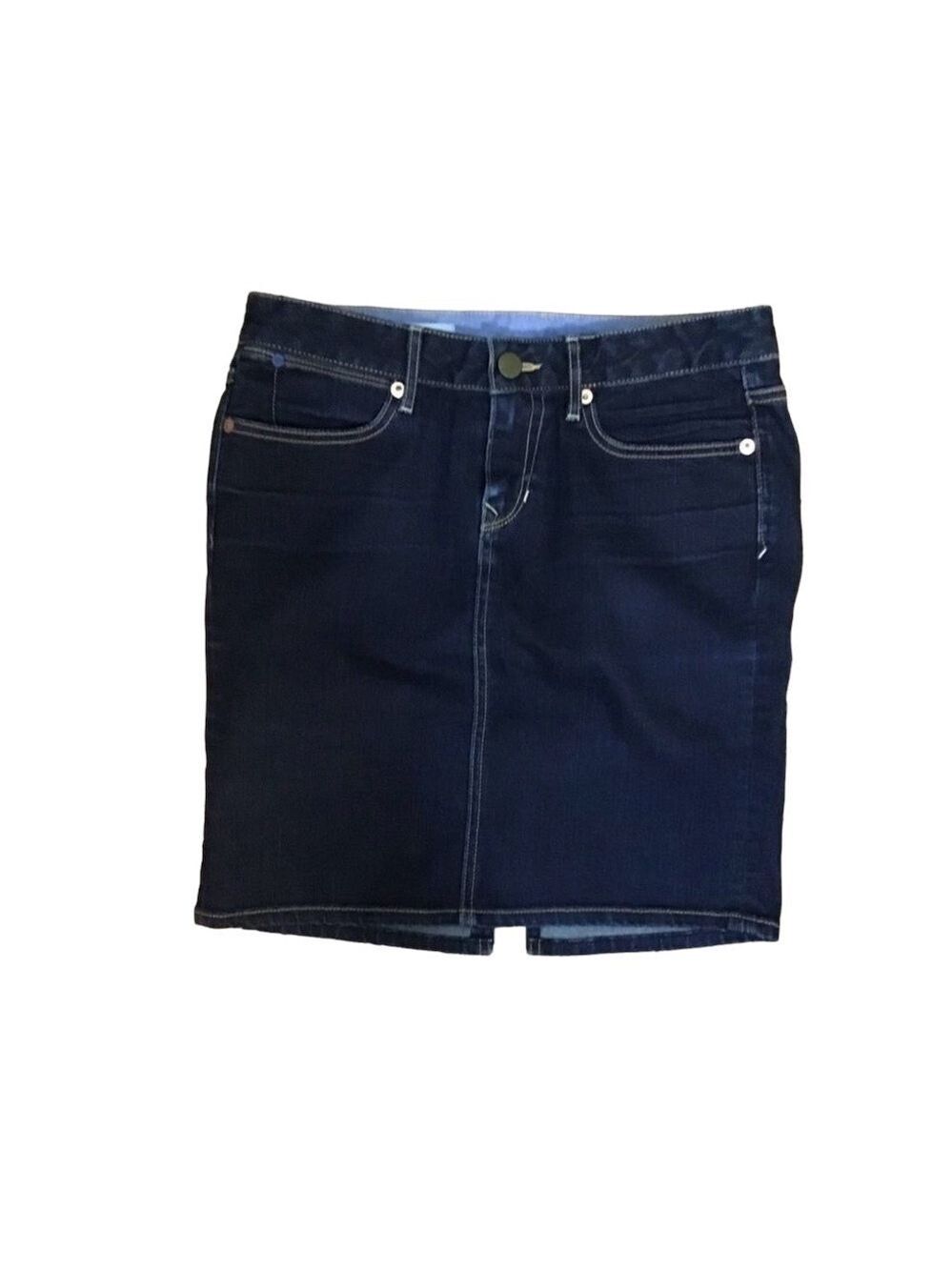 Gap 1969 denim mini skirt dark blue sexy low rise jeans dark blue size 2/26